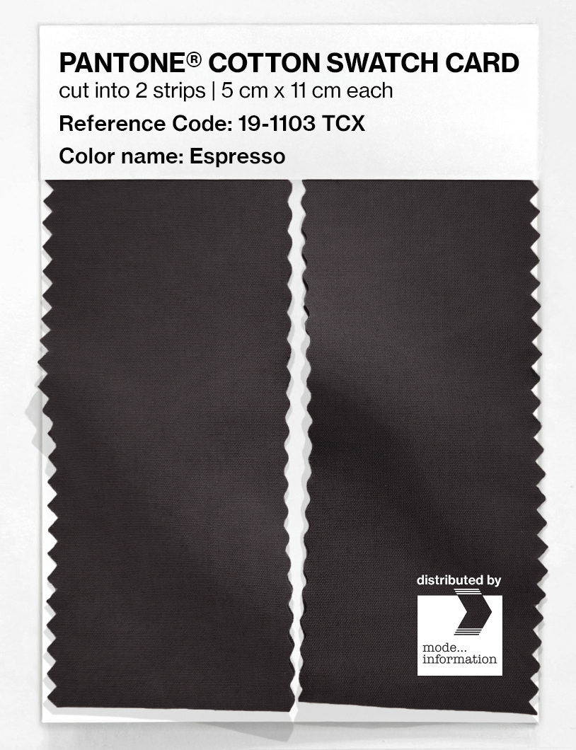 Artikelbild 2 des Artikels “PANTONE® COTTON SWATCH CARD 19-1103 TCX Espresso “