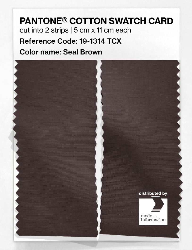 Artikelbild 2 des Artikels “PANTONE® COTTON SWATCH CARD 19-1314 TCX Seal Brown “