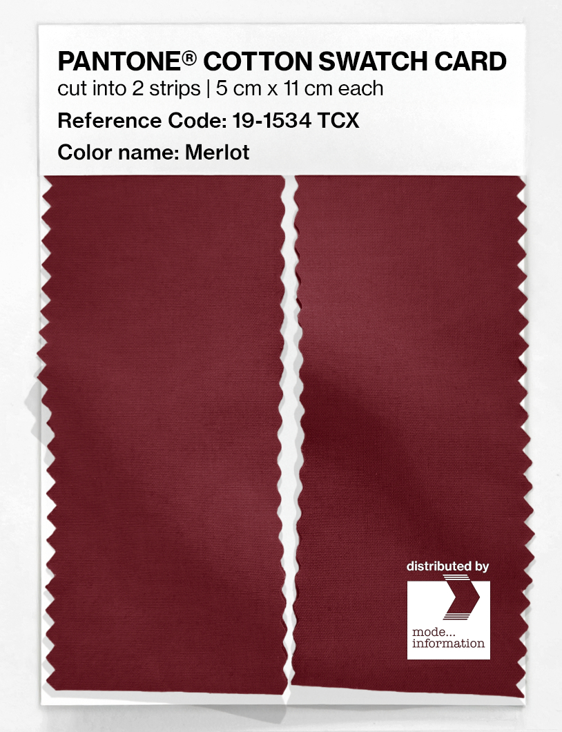 Artikelbild 2 des Artikels “PANTONE® COTTON SWATCH CARD 19-1534 TCX Merlot “