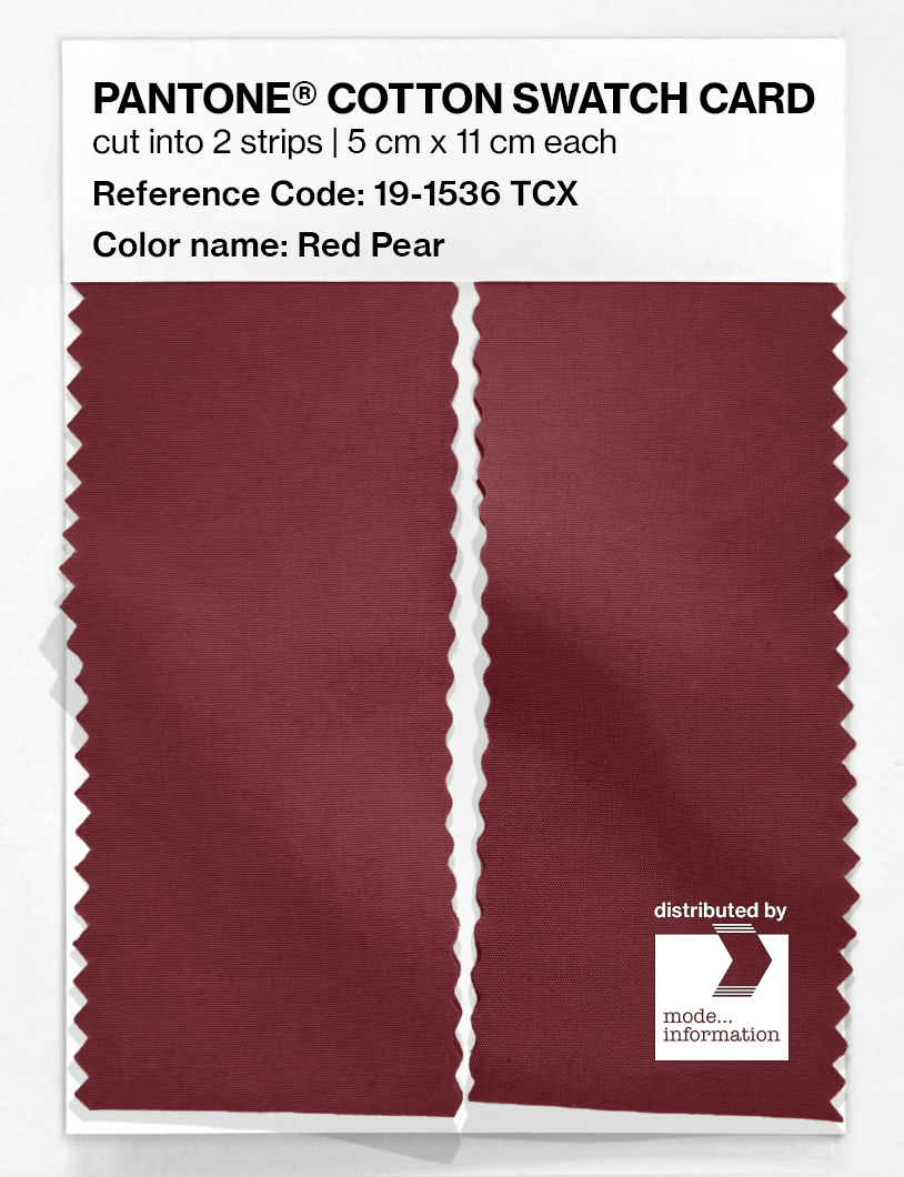 Artikelbild 2 des Artikels “PANTONE® COTTON SWATCH CARD 19-1536 TCX Red Pear “