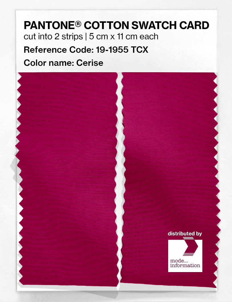 Artikelbild 2 des Artikels “PANTONE® COTTON SWATCH CARD 19-1955 TCX Cerise “
