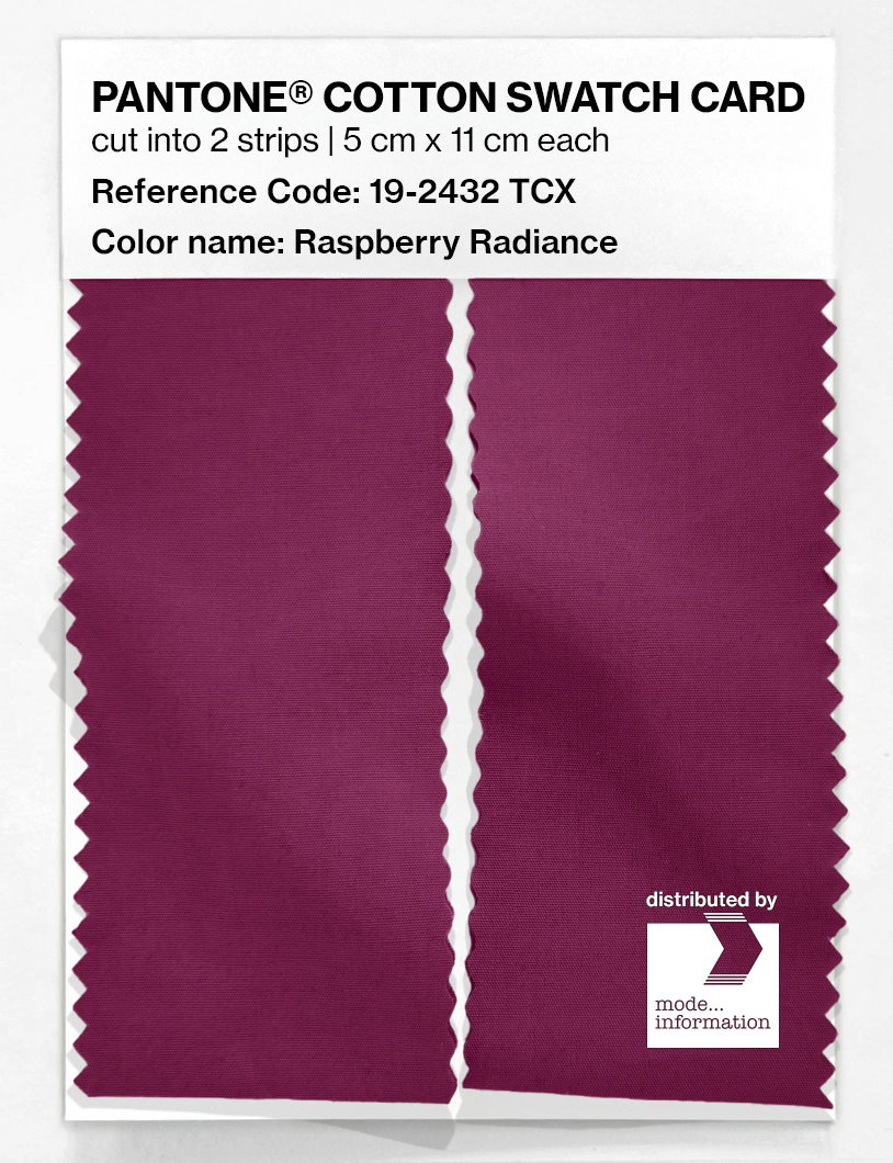 Artikelbild 2 des Artikels “PANTONE® COTTON SWATCH CARD 19-2432 TCX Raspberry Radiance “