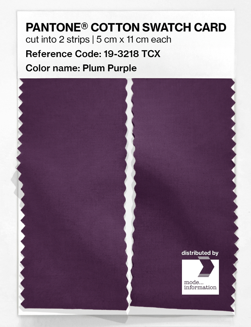 Artikelbild 2 des Artikels “PANTONE® COTTON SWATCH CARD 19-3218 TCX Plum Purple “
