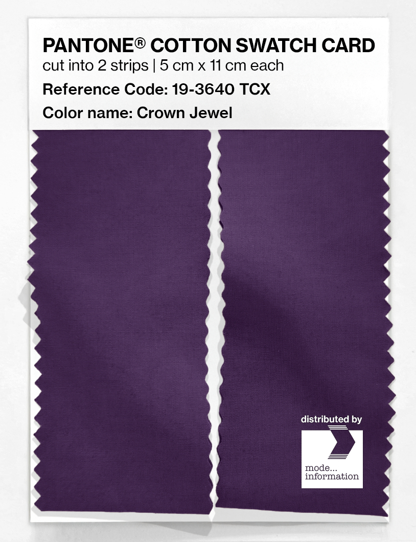 Artikelbild 2 des Artikels “PANTONE® COTTON SWATCH CARD 19-3640 TCX Crown Jewel “