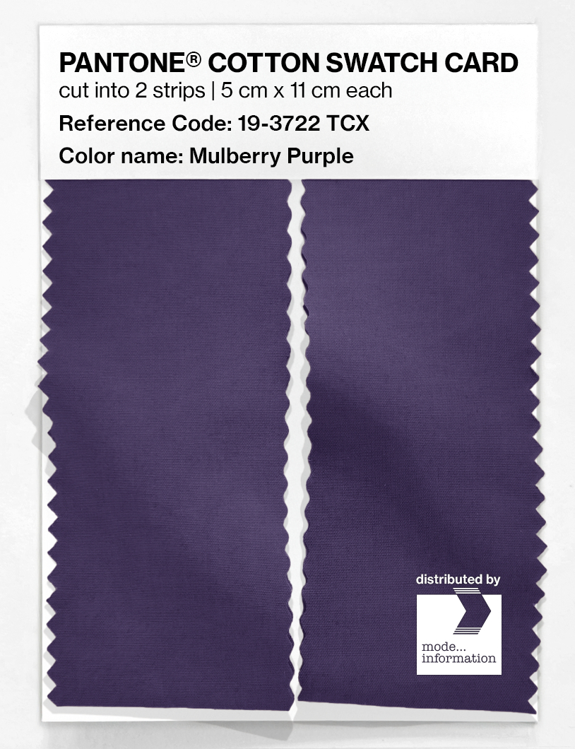 Product image 2 of the product “PANTONE® COTTON SWATCH CARD 19-3722 TCX Mulberry Purple ”