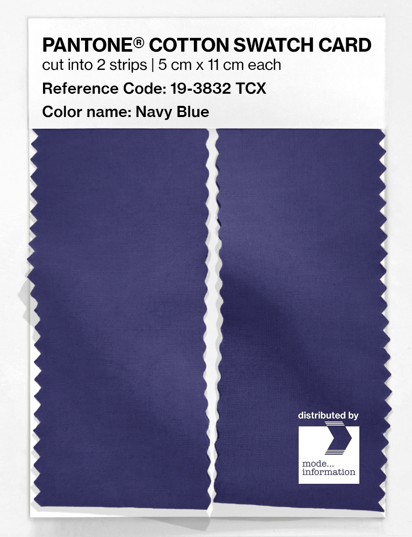 Artikelbild 2 des Artikels “PANTONE® COTTON SWATCH CARD 19-3832 TCX Navy Blue “