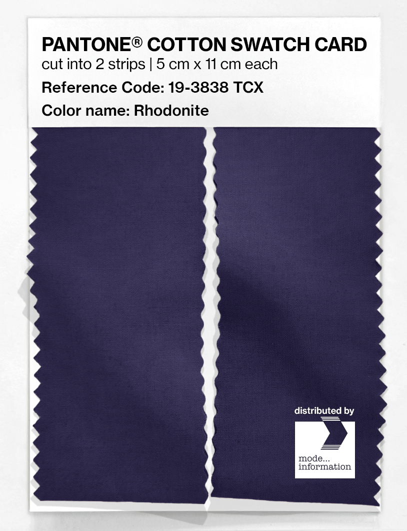 Product image 2 of the product “PANTONE® COTTON SWATCH CARD 19-3838 TCX Rhodonite ”