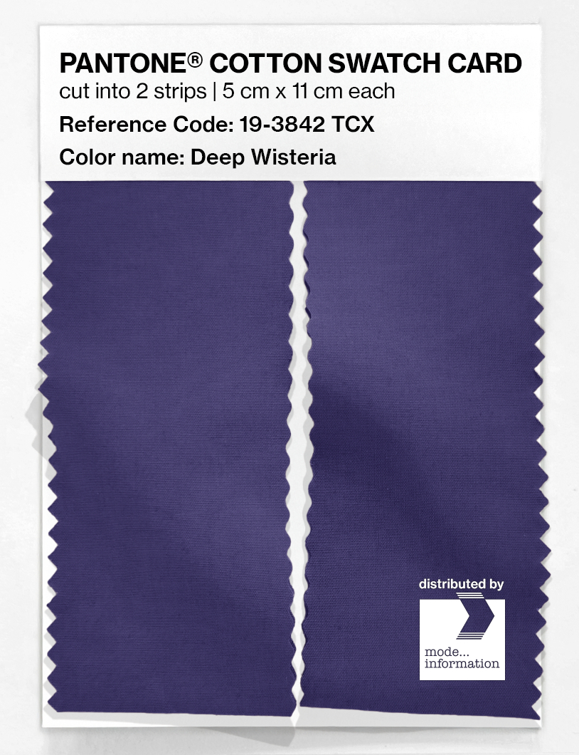 Product image 2 of the product “PANTONE® COTTON SWATCH CARD 19-3842 TCX Deep Wisteria ”