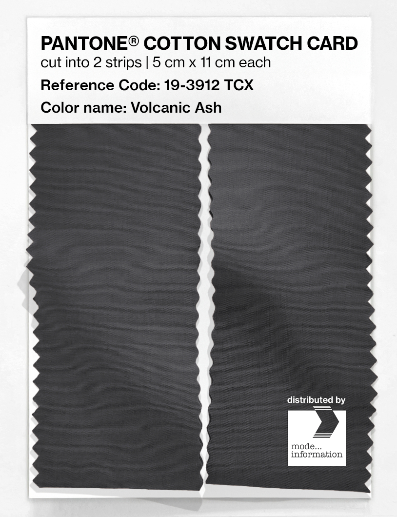 Product image 2 of the product “PANTONE® COTTON SWATCH CARD 19-3912 TCX Volcanic Ash ”
