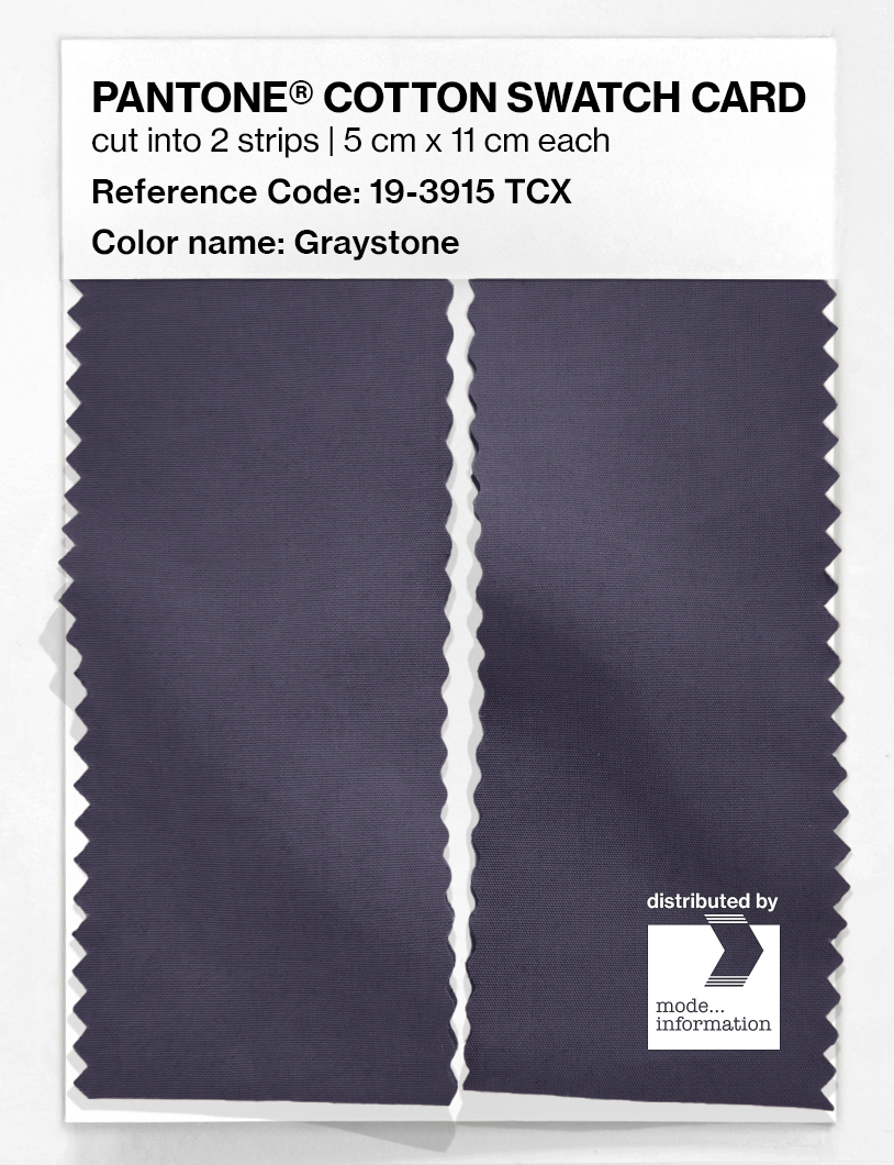 Product image 2 of the product “PANTONE® COTTON SWATCH CARD 19-3915 TCX Graystone ”