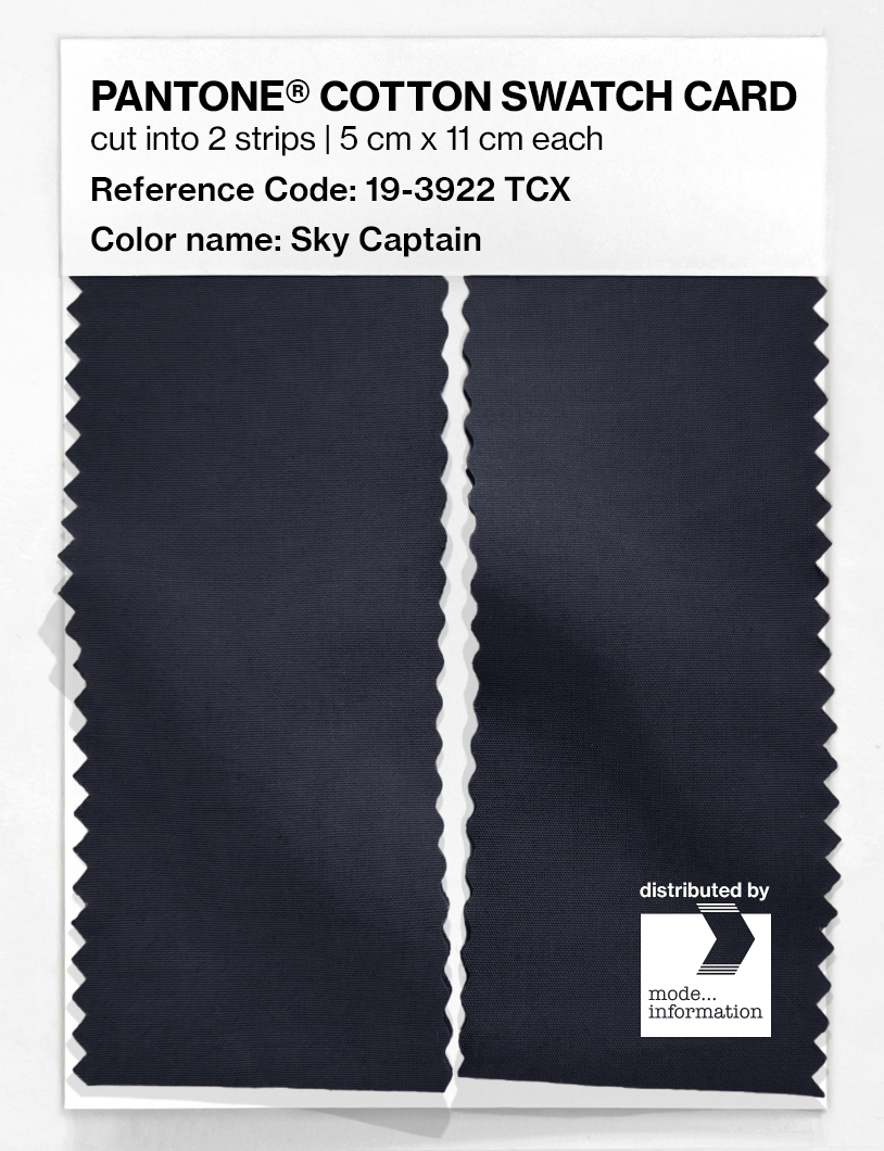 Artikelbild 2 des Artikels “PANTONE® COTTON SWATCH CARD 19-3922 TCX Sky Captain “