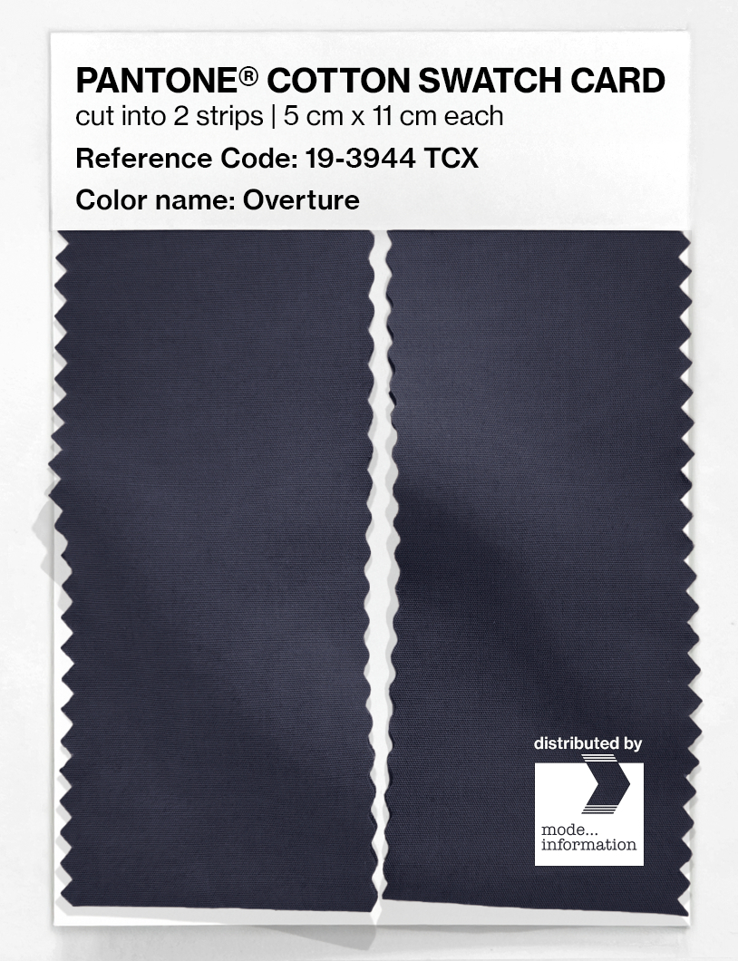 Product image 2 of the product “PANTONE® COTTON SWATCH CARD 19-3944 TCX Overture ”