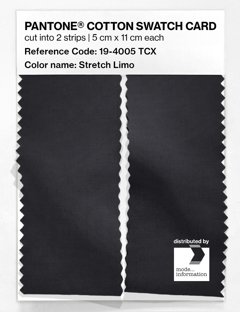Product image 2 of the product “PANTONE® COTTON SWATCH CARD 19-4005 TCX Stretch Limo ”