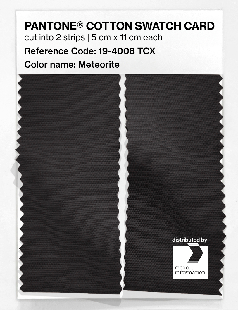 Product image 2 of the product “PANTONE® COTTON SWATCH CARD 19-4008 TCX Meteorite ”