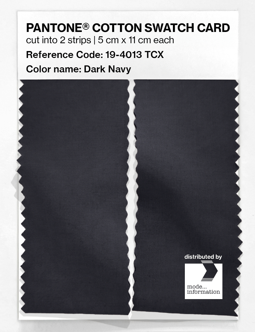 Product image 2 of the product “PANTONE® COTTON SWATCH CARD 19-4013 TCX Dark Navy ”