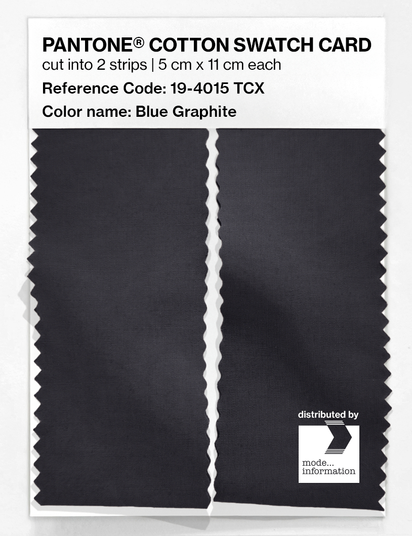 Product image 2 of the product “PANTONE® COTTON SWATCH CARD 19-4015 TCX Blue Graphite ”