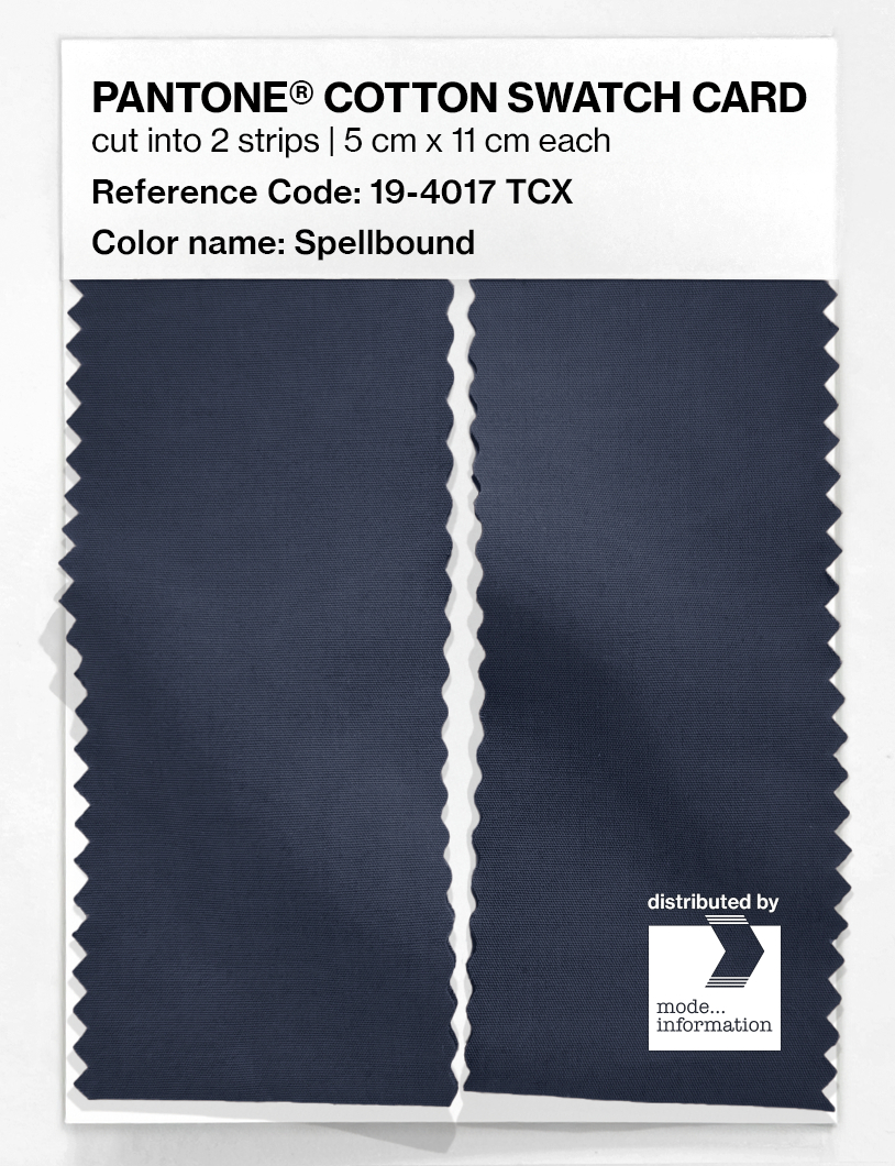 Product image 2 of the product “PANTONE® COTTON SWATCH CARD 19-4017 TCX Spellbound ”