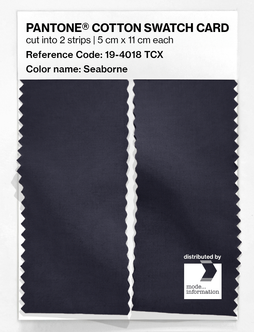 Product image 2 of the product “PANTONE® COTTON SWATCH CARD 19-4018 TCX Seaborne ”