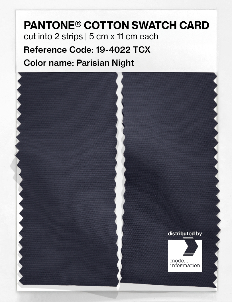Product image 2 of the product “PANTONE® COTTON SWATCH CARD 19-4022 TCX Parisian Night ”