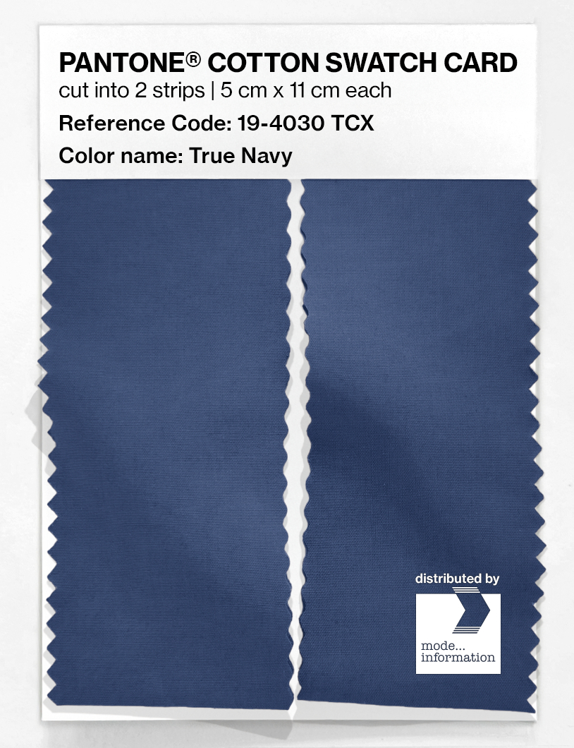 Product image 2 of the product “PANTONE® COTTON SWATCH CARD 19-4030 TCX True Navy ”