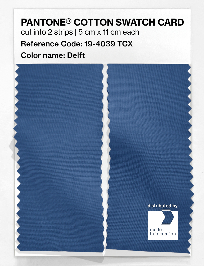 Product image 2 of the product “PANTONE® COTTON SWATCH CARD 19-4039 TCX Delft ”