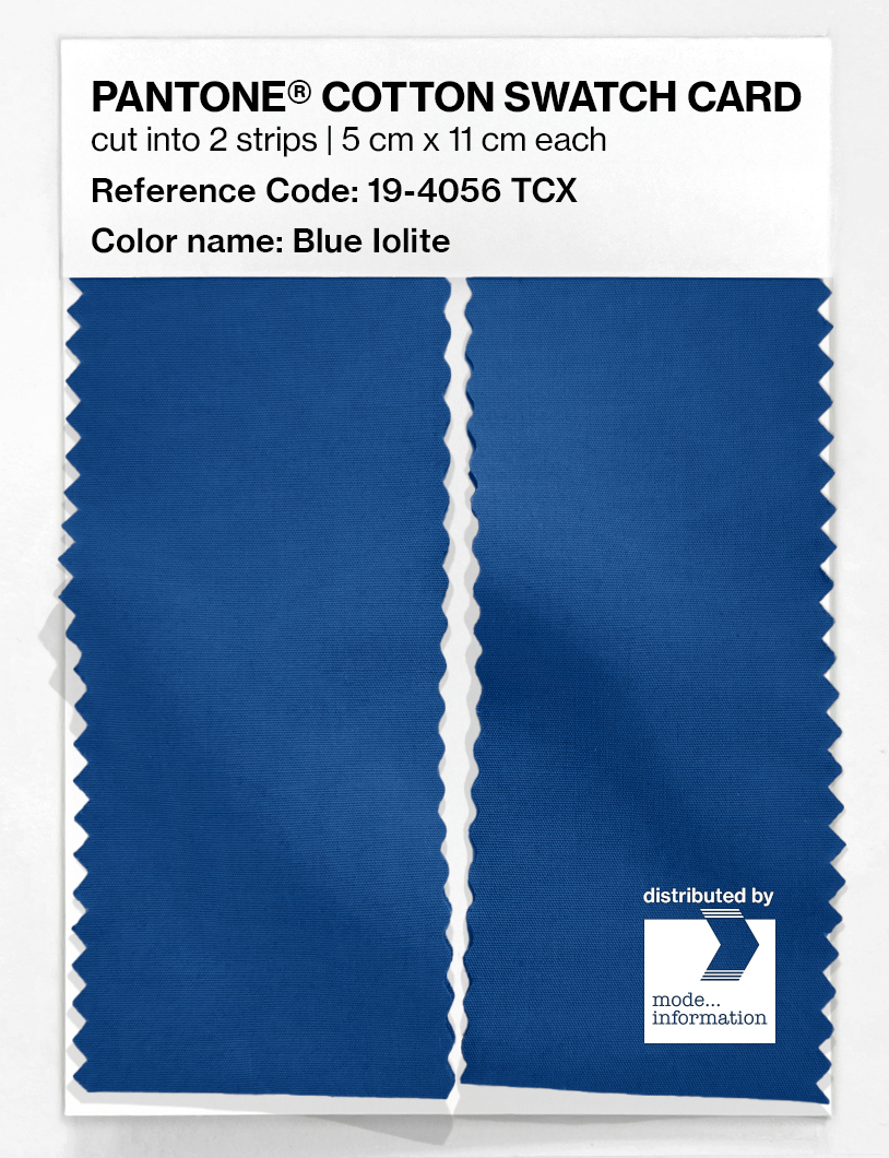 Product image 2 of the product “PANTONE® COTTON SWATCH CARD 19-4056 TCX Blue Iolite ”