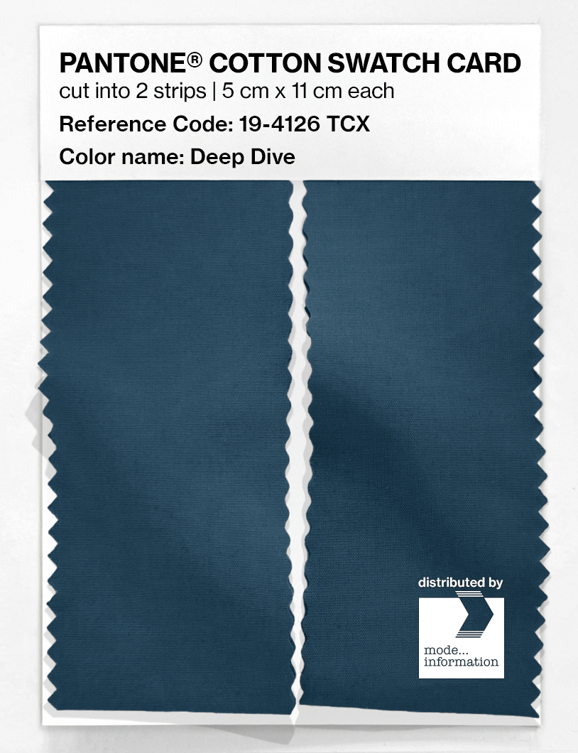 Product image 2 of the product “PANTONE® COTTON SWATCH CARD 19-4126 TCX Deep Dive ”