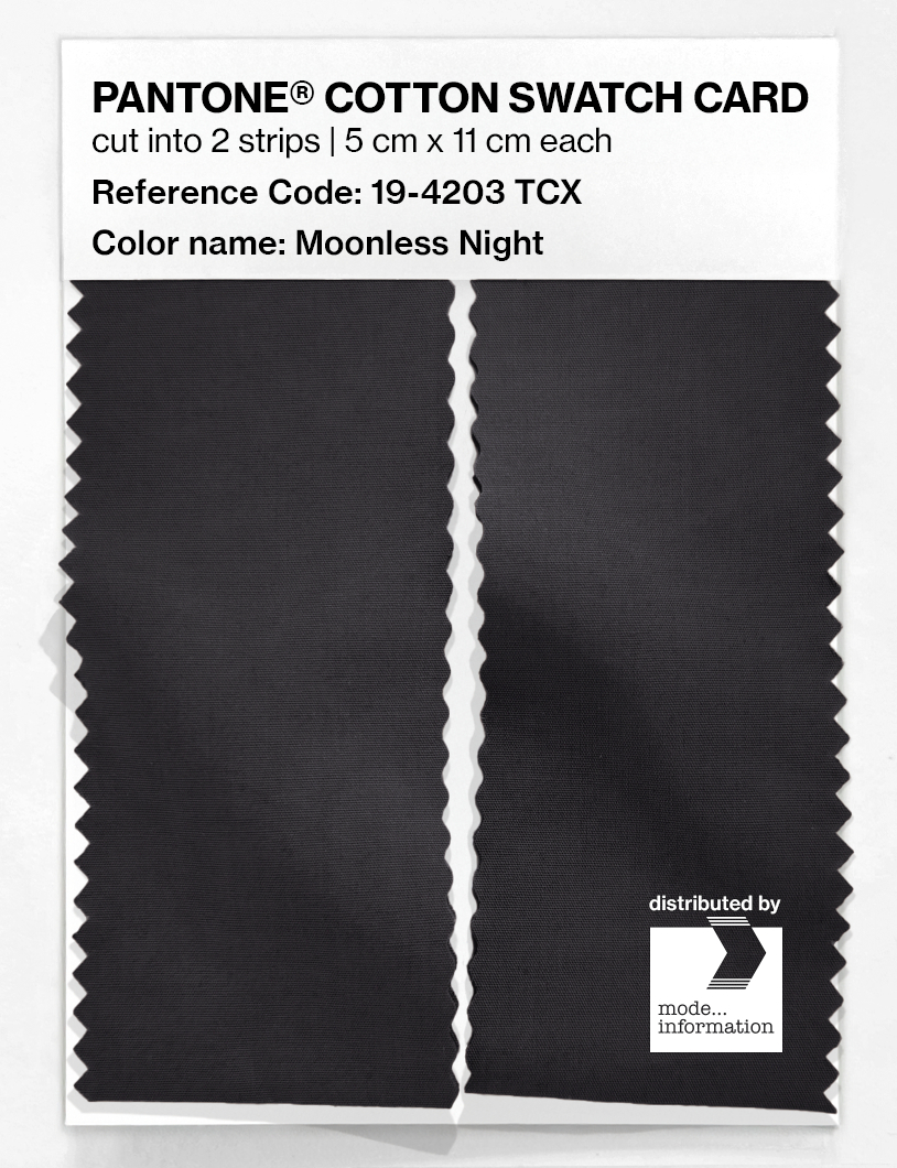 Product image 2 of the product “PANTONE® COTTON SWATCH CARD 19-4203 TCX Moonless Night ”