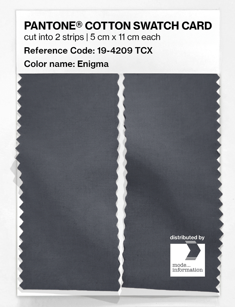 Product image 2 of the product “PANTONE® COTTON SWATCH CARD 19-4209 TCX Enigma ”