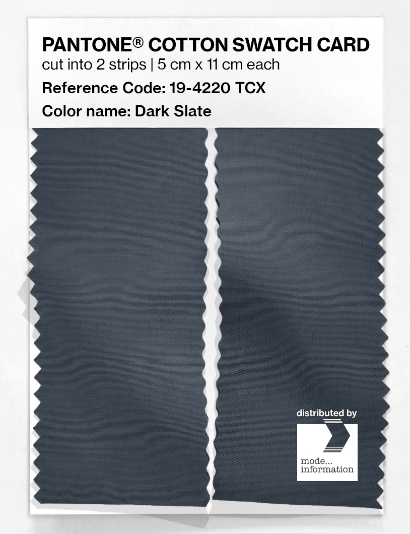 Product image 2 of the product “PANTONE® COTTON SWATCH CARD 19-4220 TCX Dark Slate ”
