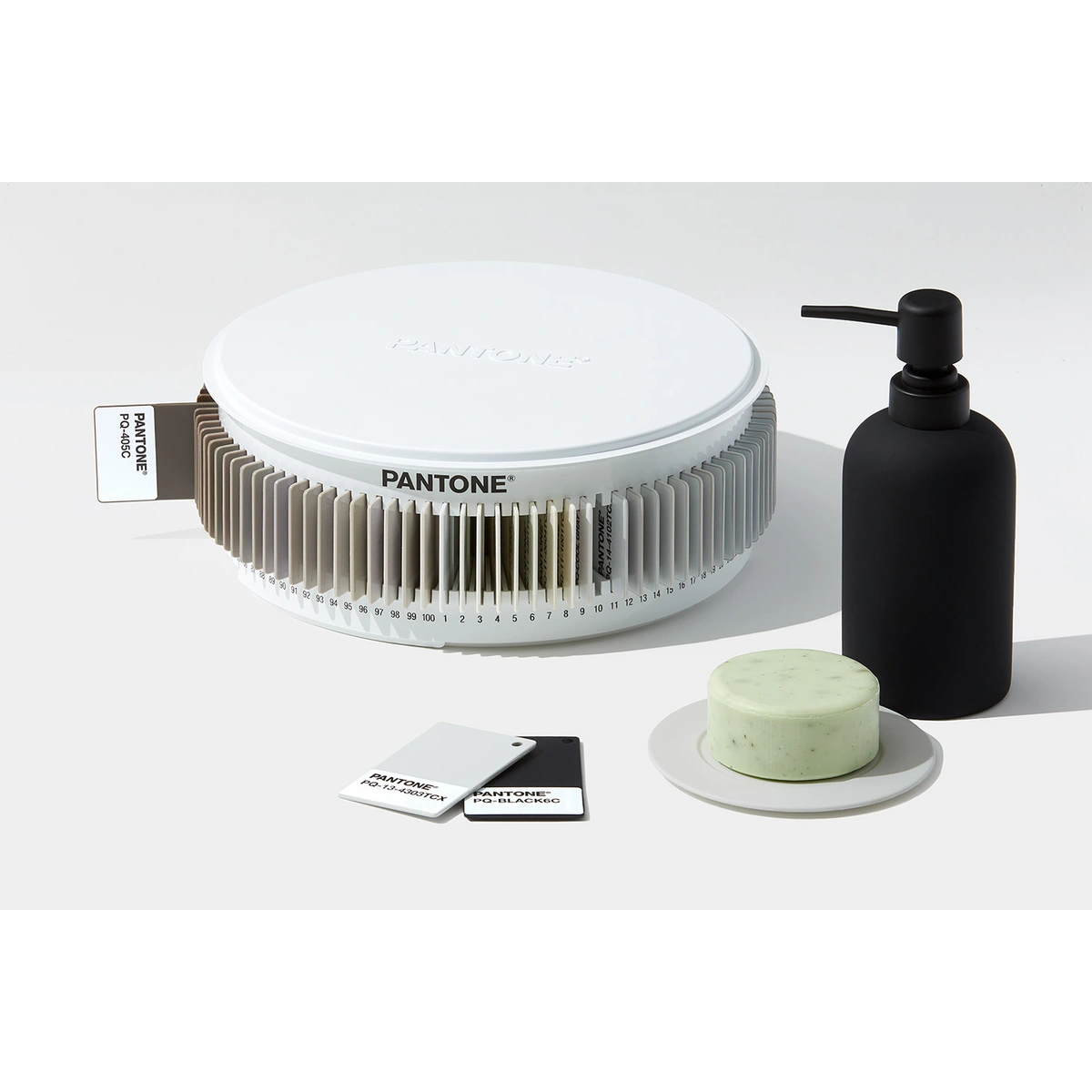 Product image 2 of the product “PANTONE Plastic Chip Color Set Blacks & Grays | 100 Neutral Plastic Colour Standards ”