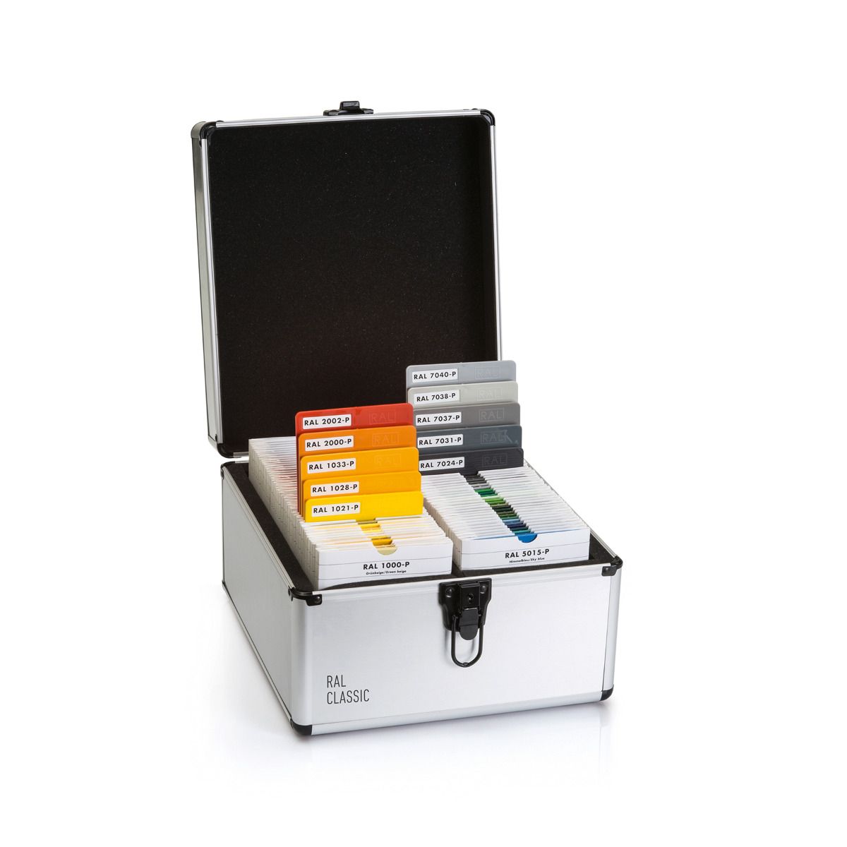 Artikelbild 2 des Artikels “RAL P1 + P2 Kunststoff-Farbmuster-Set | 300 RAL PLASTICS Platten für Produktdesign “