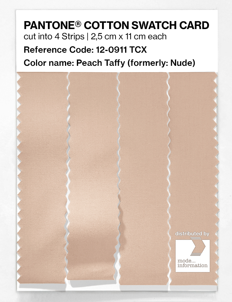 Product image 3 of the product “PANTONE® COTTON SWATCH CARD 12-0911 TCX Peach Taffy ”