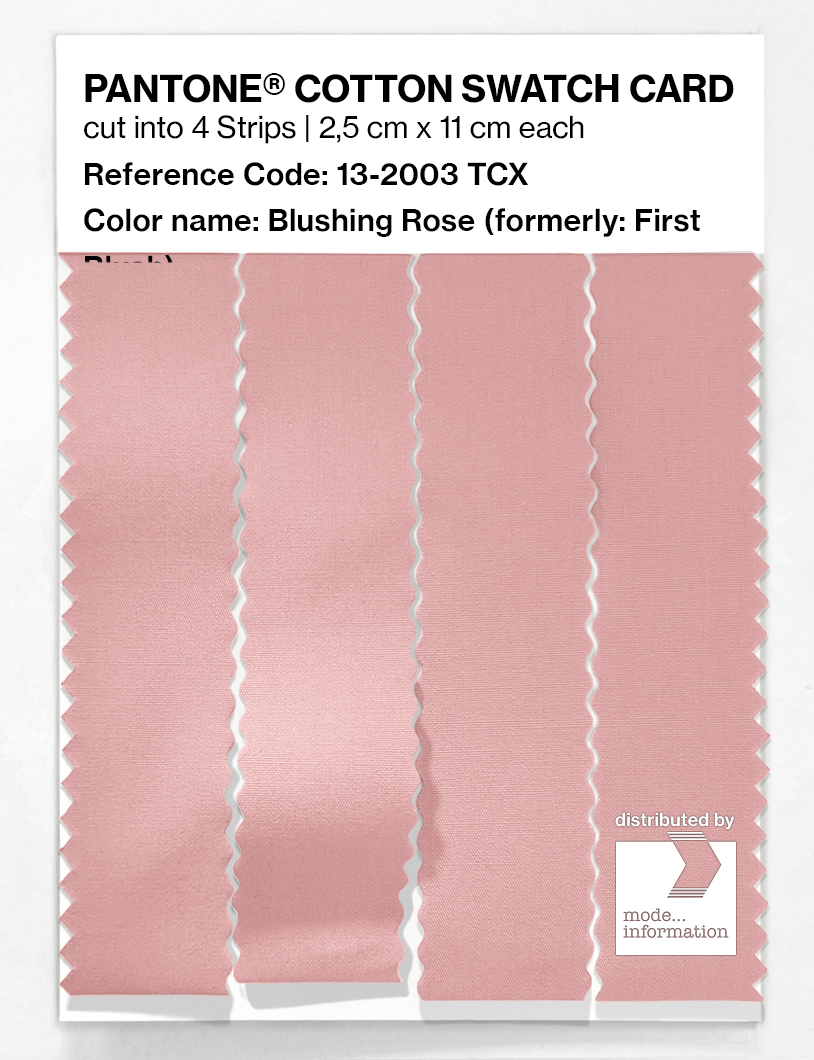 Product image 3 of the product “PANTONE® COTTON SWATCH CARD 13-2003 TCX Blushing Rose ”