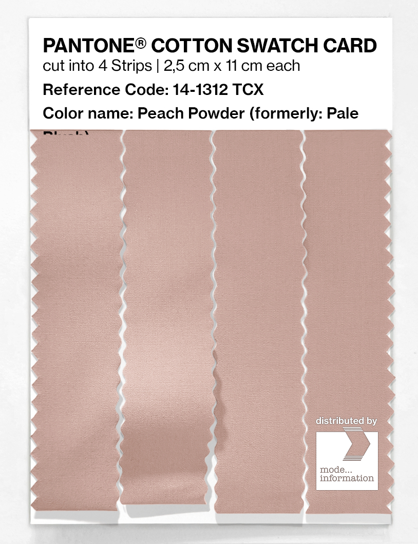 Product image 3 of the product “PANTONE® COTTON SWATCH CARD 14-1312 TCX Peach Powder ”