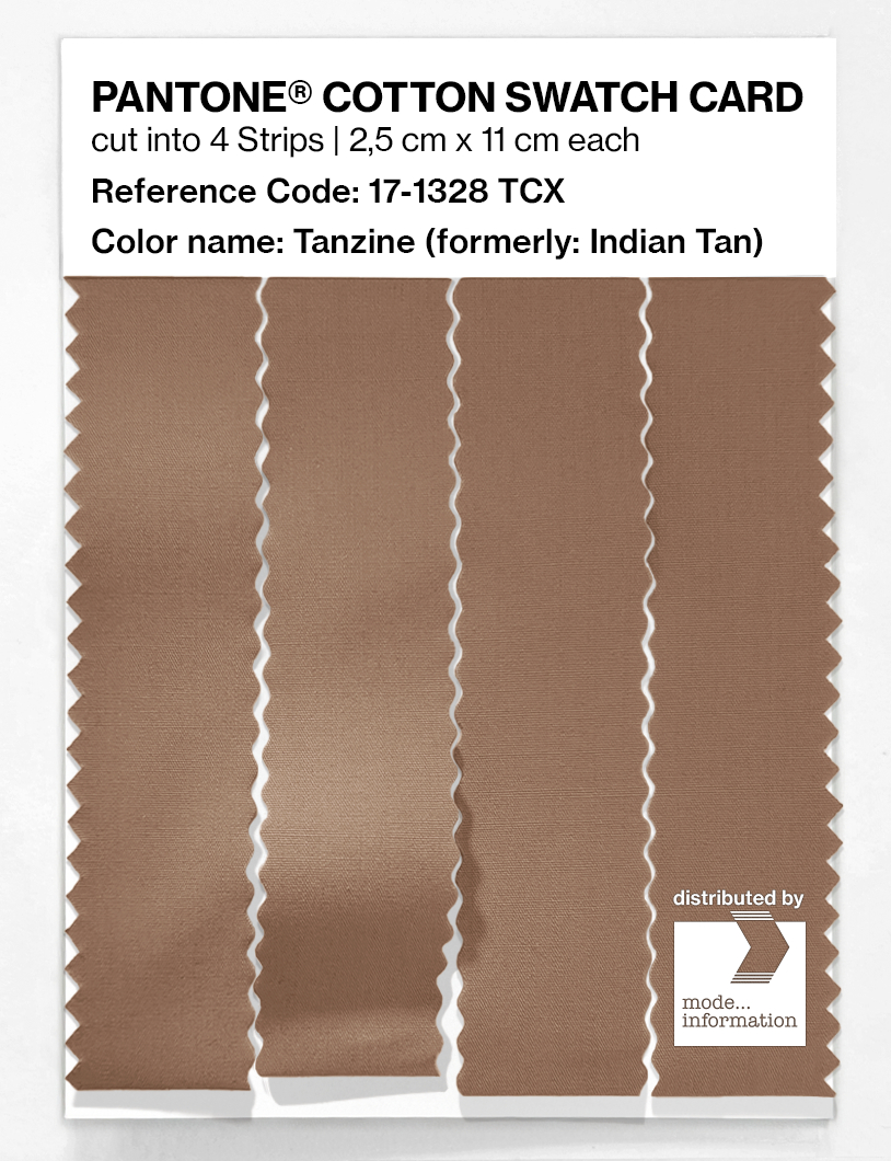 Product image 3 of the product “PANTONE® COTTON SWATCH CARD 17-1328 TCX Tanzine ”