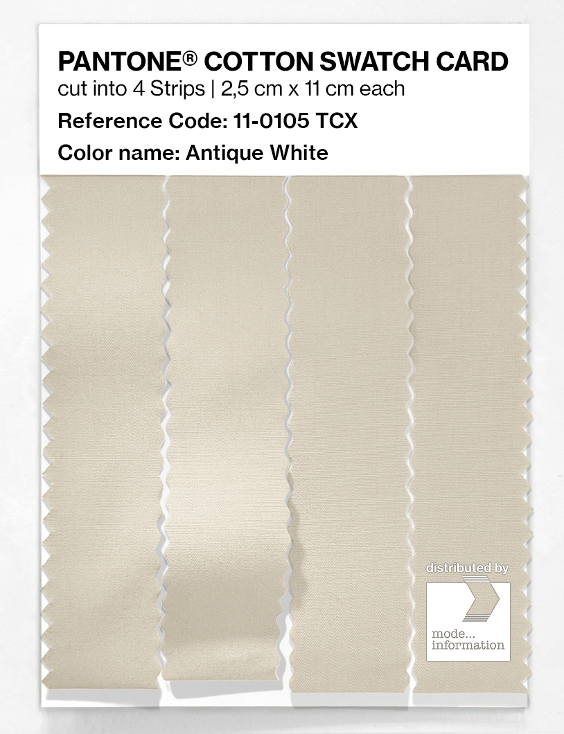 Artikelbild 3 des Artikels “PANTONE® COTTON SWATCH CARD 11-0105 TCX Antique White “
