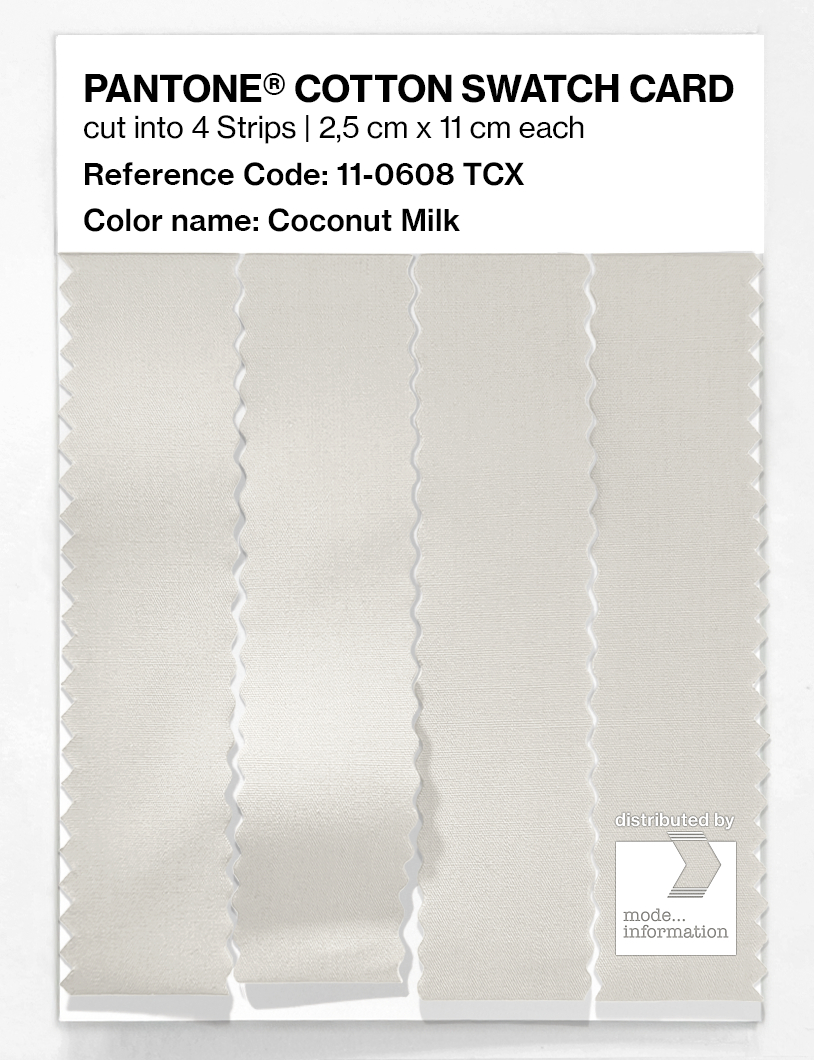 Artikelbild 3 des Artikels “PANTONE® COTTON SWATCH CARD 11-0608 TCX Coconut Milk “