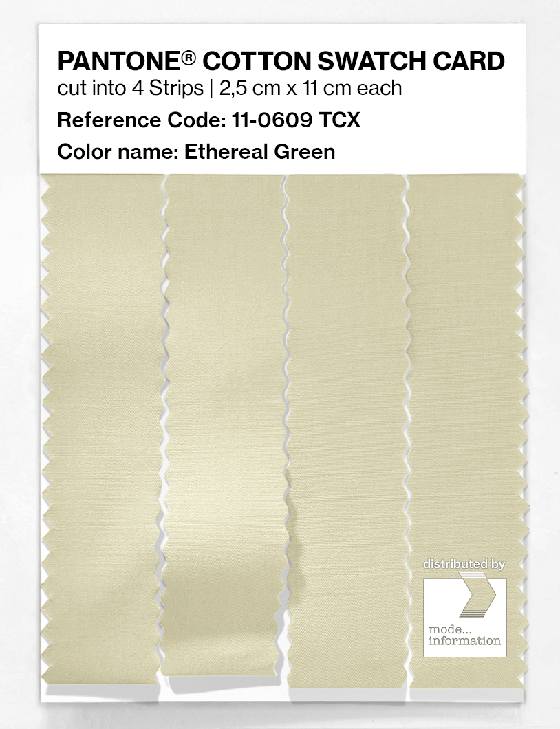 Artikelbild 3 des Artikels “PANTONE® COTTON SWATCH CARD 11-0609 TCX Ethereal Green “