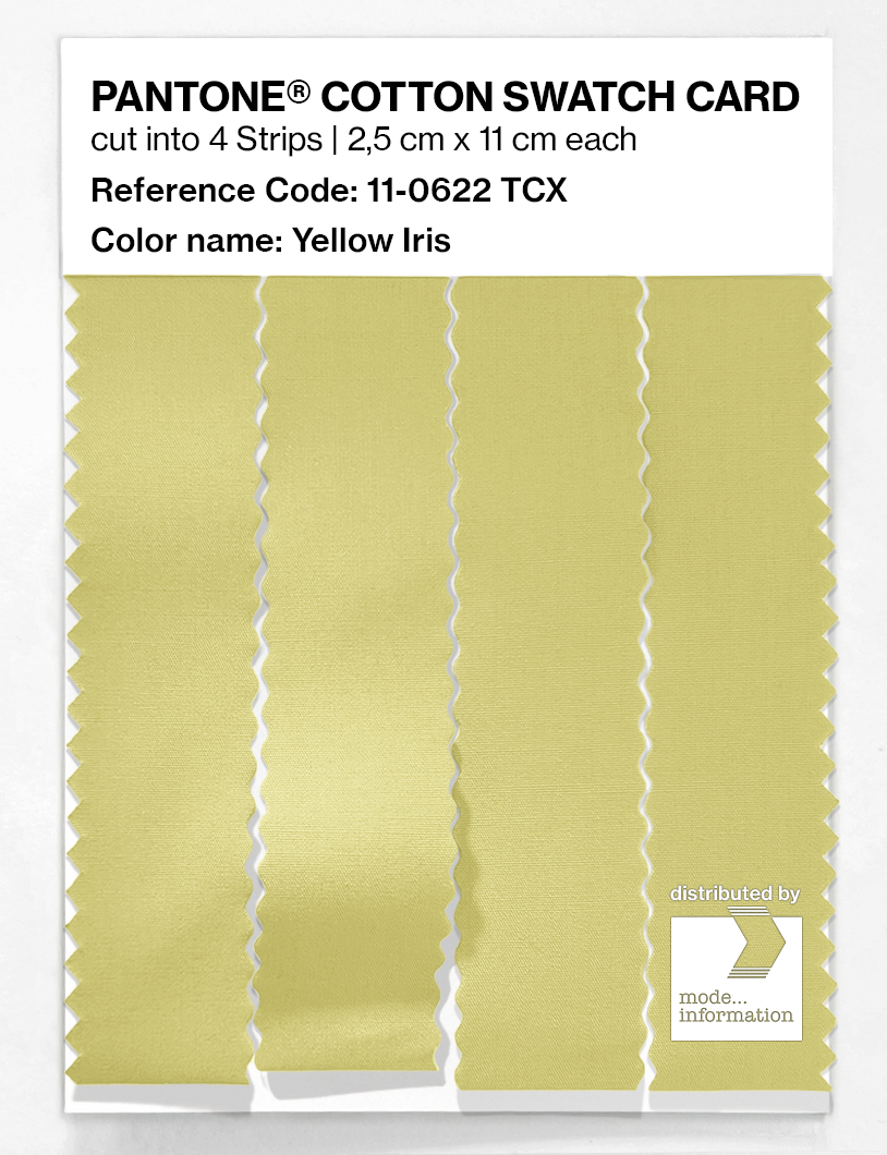 Artikelbild 3 des Artikels “PANTONE® COTTON SWATCH CARD 11-0622 TCX Yellow Iris “