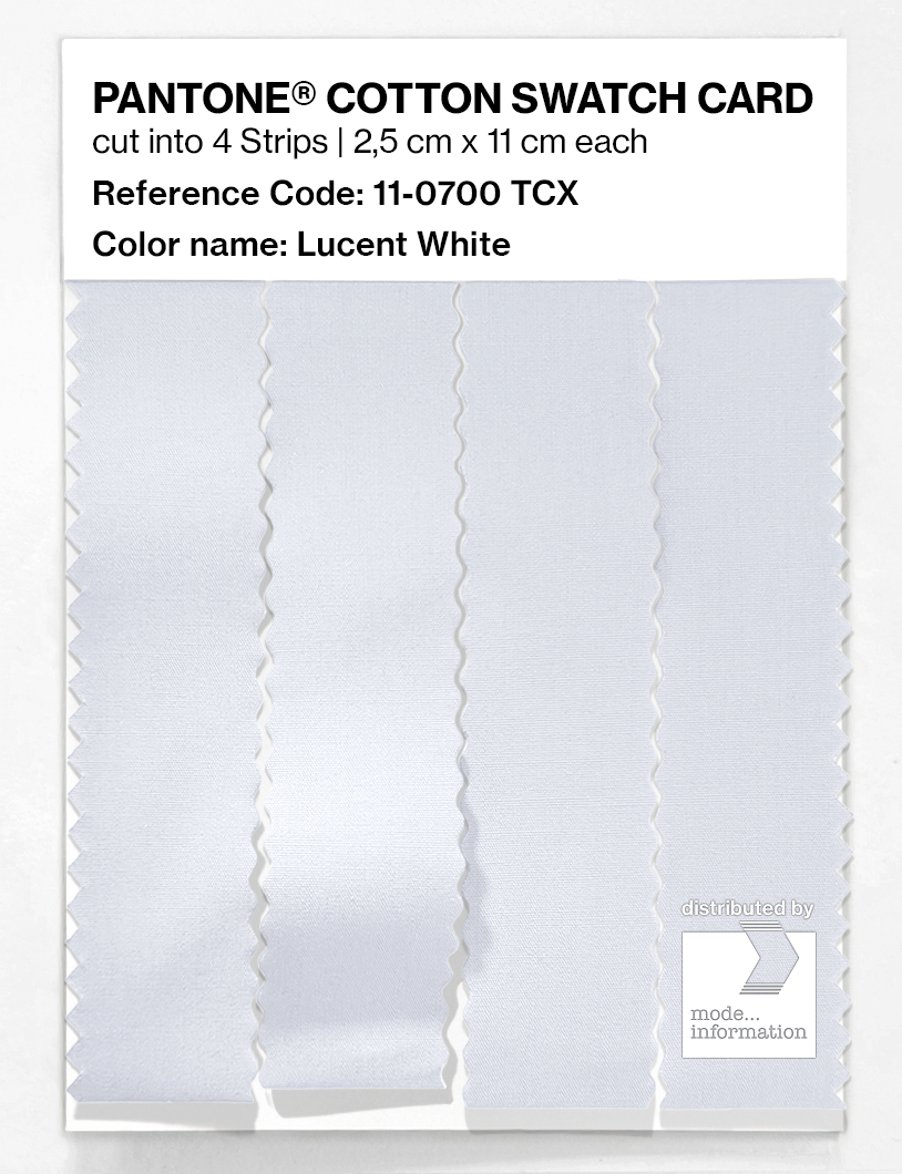 Artikelbild 3 des Artikels “PANTONE® COTTON SWATCH CARD 11-0700 TCX Lucent White “