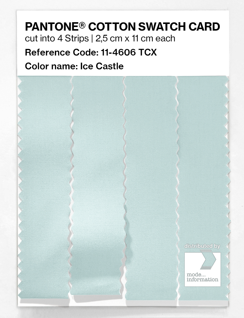 Product image 3 of the product “PANTONE® COTTON SWATCH CARD 11-4606 TCX Ice Castle ”