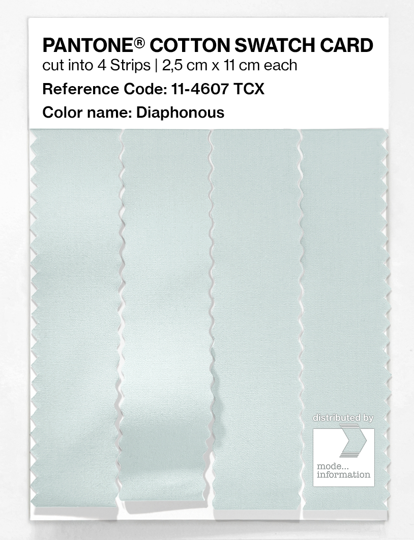 Product image 3 of the product “PANTONE® COTTON SWATCH CARD 11-4607 TCX Diaphonous ”