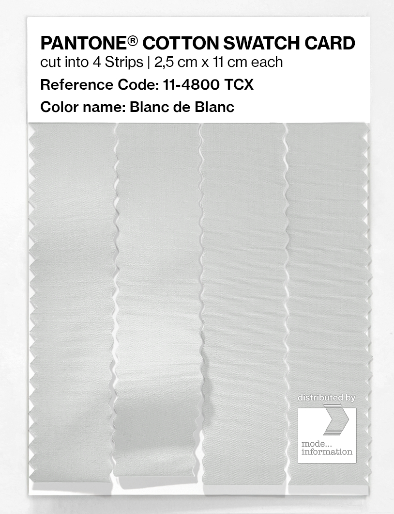 Artikelbild 3 des Artikels “PANTONE® COTTON SWATCH CARD 11-4800 TCX Blanc de Blanc “