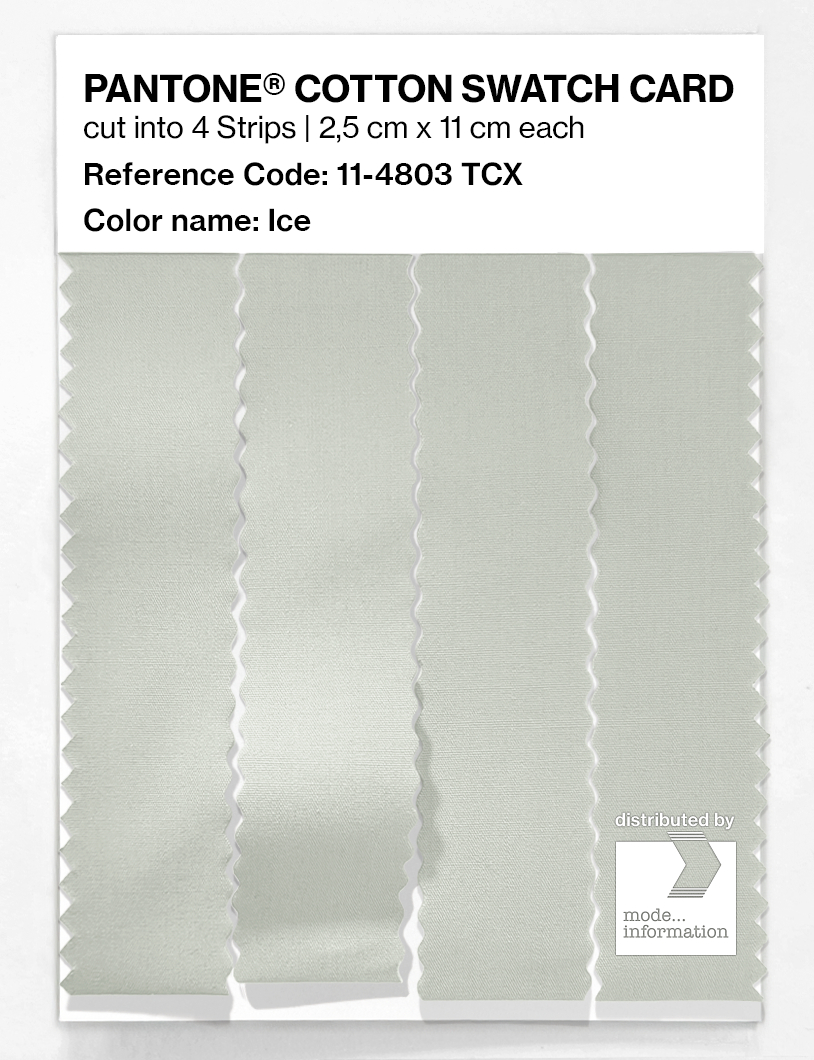 Product image 3 of the product “PANTONE® COTTON SWATCH CARD 11-4803 TCX Ice ”