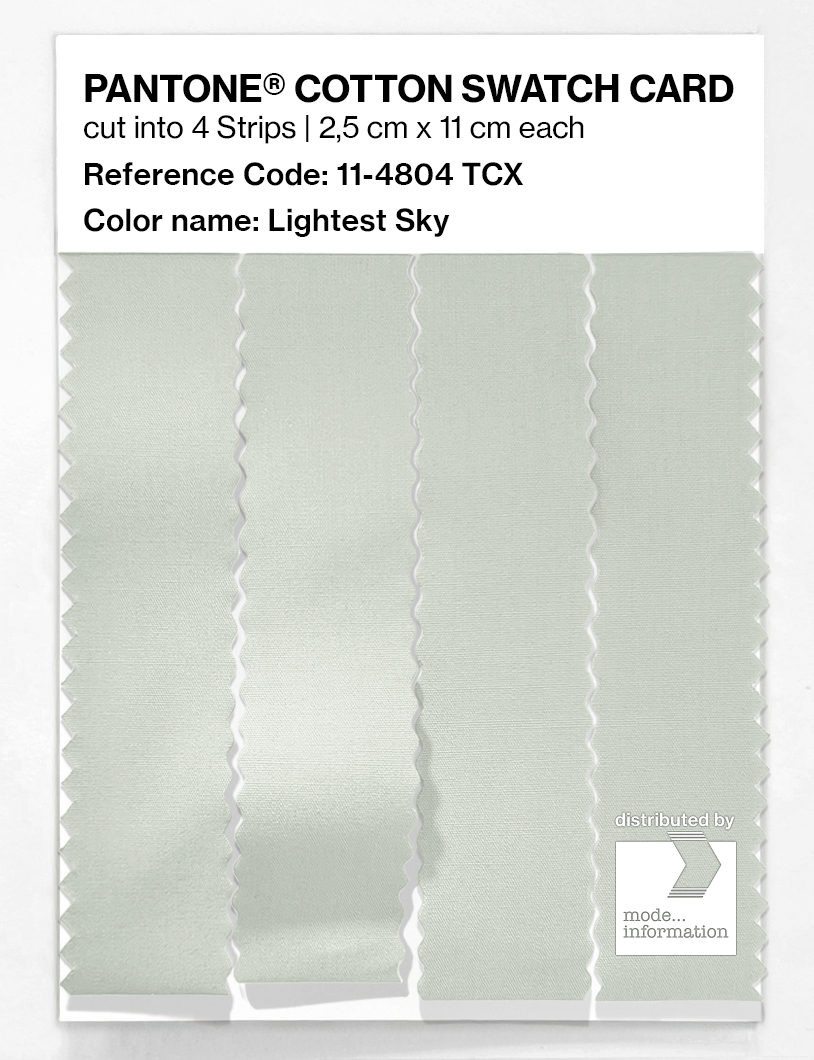 Artikelbild 3 des Artikels “PANTONE® COTTON SWATCH CARD 11-4804 TCX Lightest Sky “