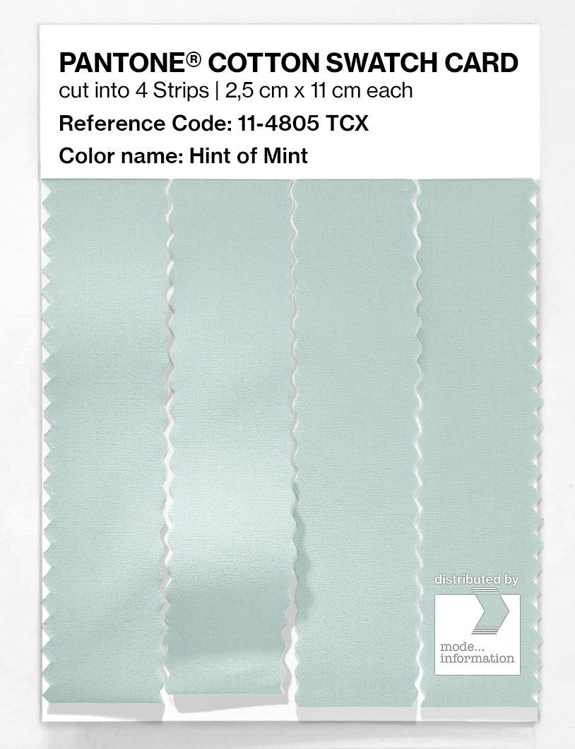 Artikelbild 3 des Artikels “PANTONE® COTTON SWATCH CARD 11-4805 TCX Hint of Mint “