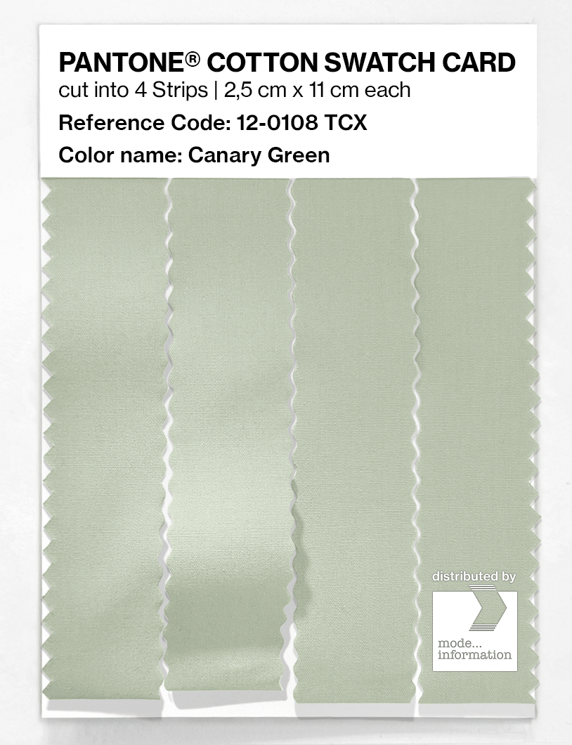 Artikelbild 3 des Artikels “PANTONE® COTTON SWATCH CARD 12-0108 TCX Canary Green “