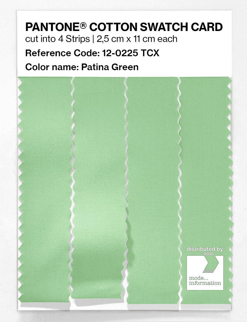 Artikelbild 3 des Artikels “PANTONE® COTTON SWATCH CARD 12-0225 TCX Patina Green “
