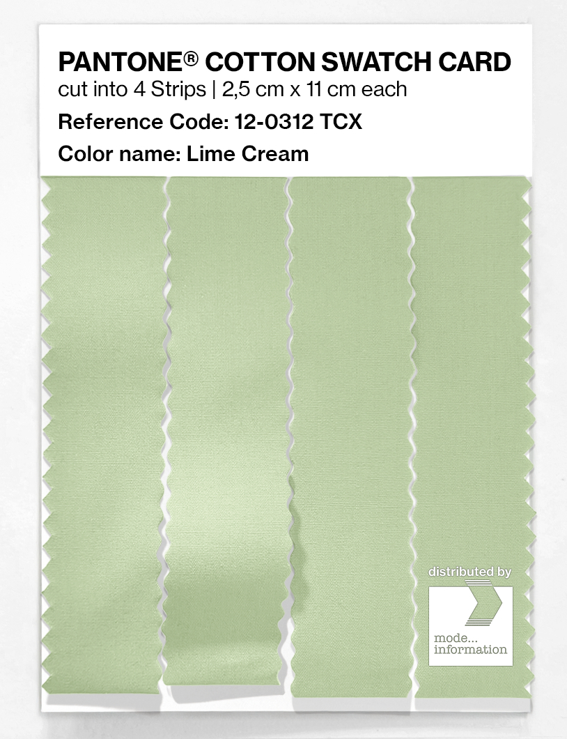 Artikelbild 3 des Artikels “PANTONE® COTTON SWATCH CARD 12-0312 TCX Lime Cream “